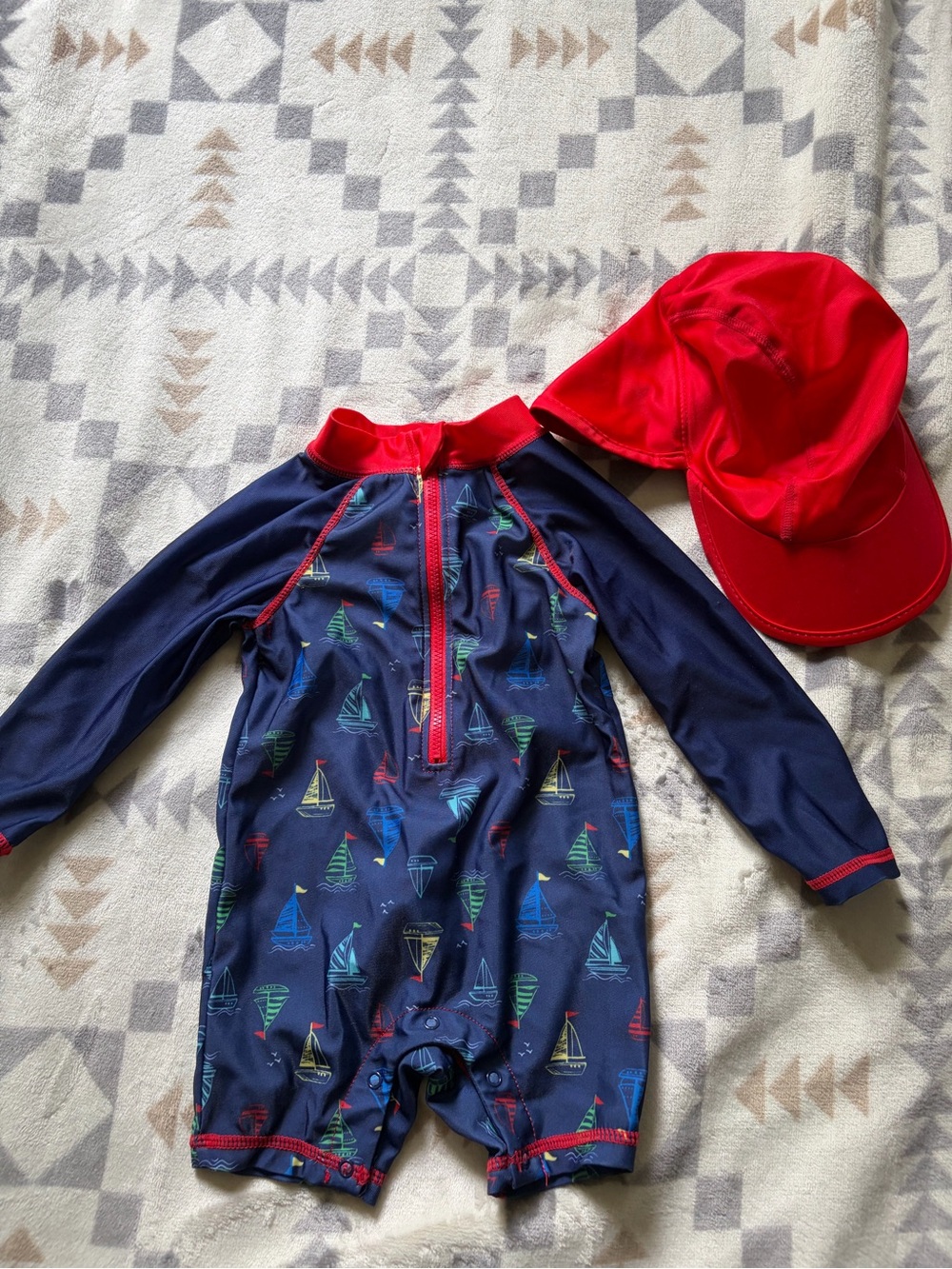 Little Lad hat & swimsuit set